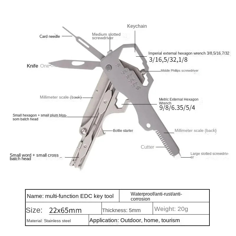 TitanKey™ – Kieszonkowy Czołg 16w1 Na Każdą Nagłą Awarię