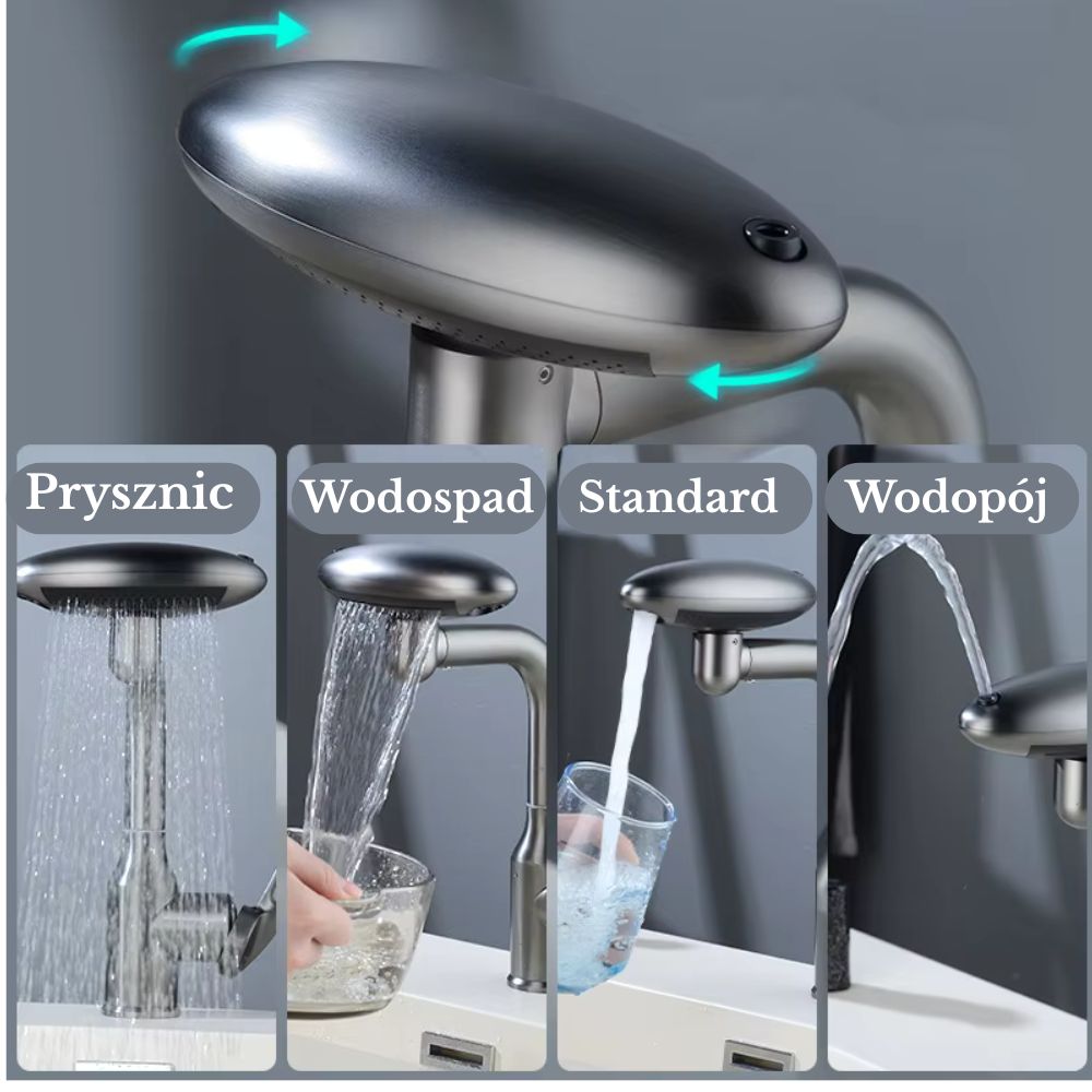 Spremenite svojo pipo v mini SPA: 4 načini, 360° slap! 