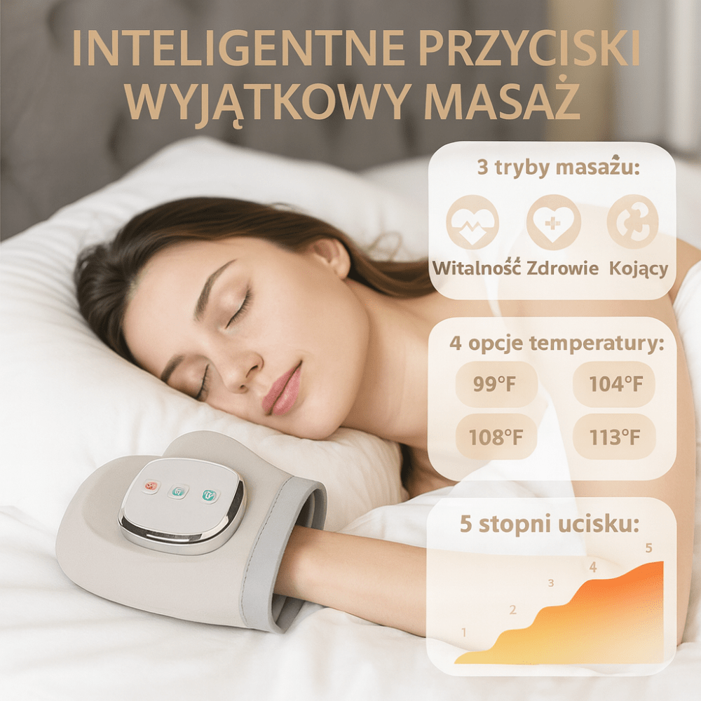 Hand and Wrist Massager with Heating Function